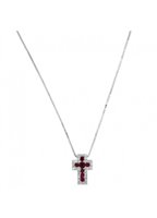 Collana Davite & Delucchi Donna in Oro bianco Rubino 0.20 Ct CLN010376 RB2 - CLN010376 RB2